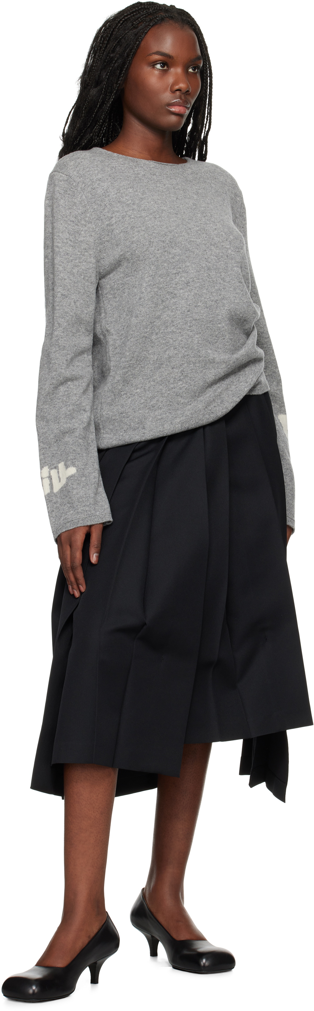 Comme des Garçons Shirt Gray 'Strong Will' Sweater