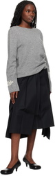 Comme des Garçons Shirt Gray 'Strong Will' Sweater