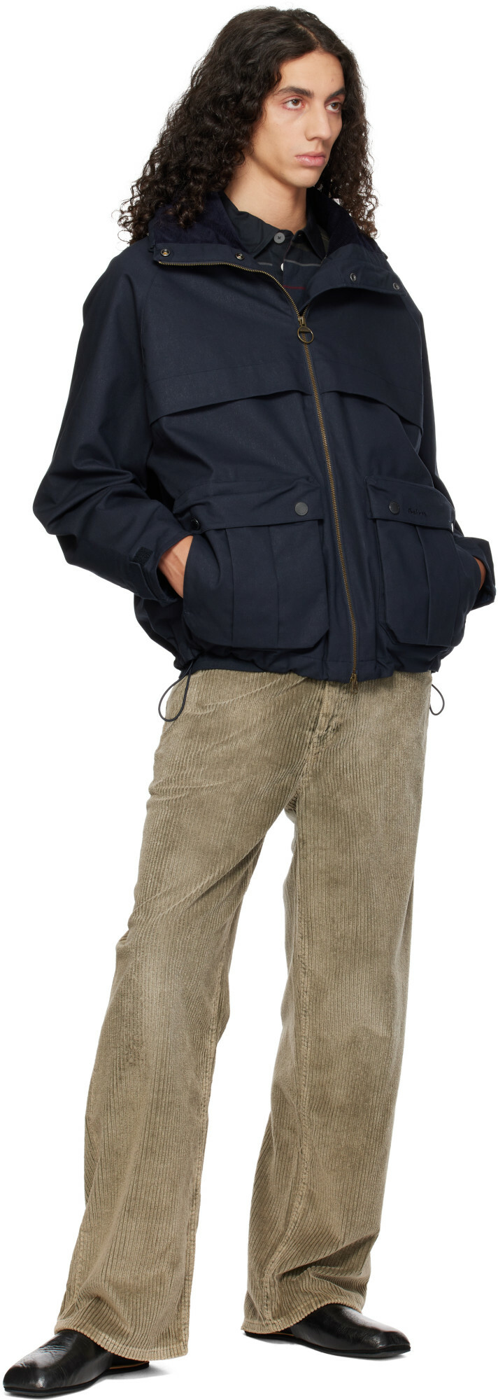Barbour Navy Ursula Wading Waterproof Rain Jacket