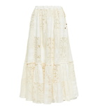 Zimmermann - Andie cotton-blend midi skirt