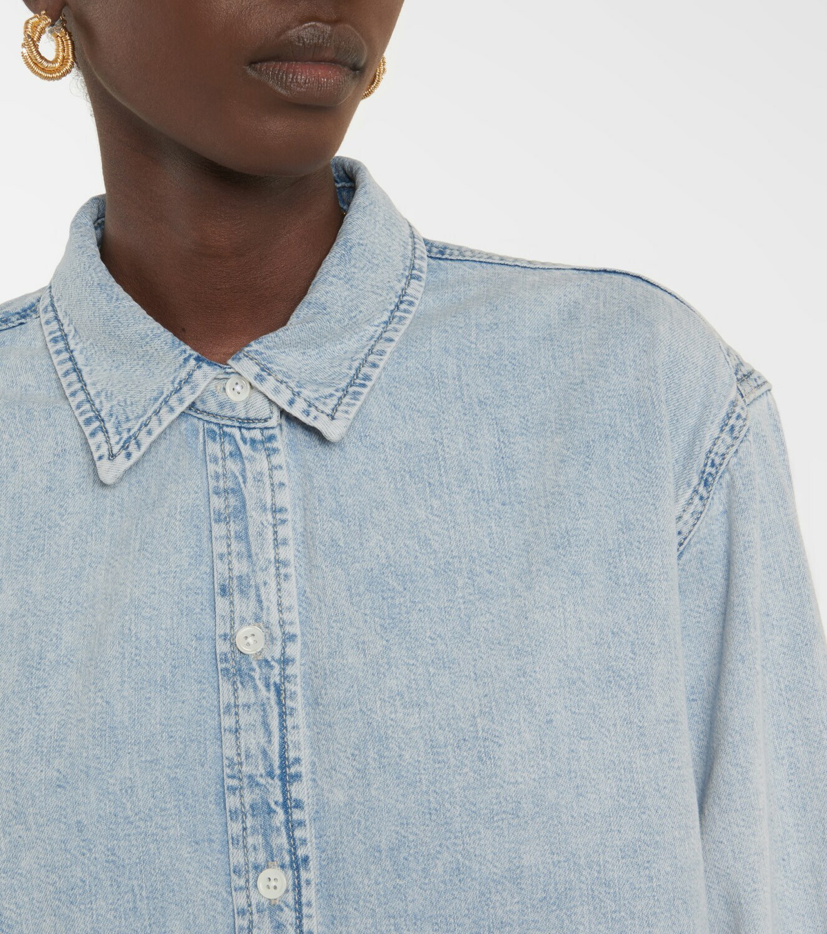 Frame - Beach oversized denim shirt