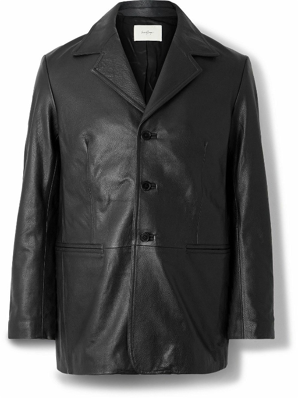 Photo: SECOND / LAYER - Caballero Leather Jacket - Black