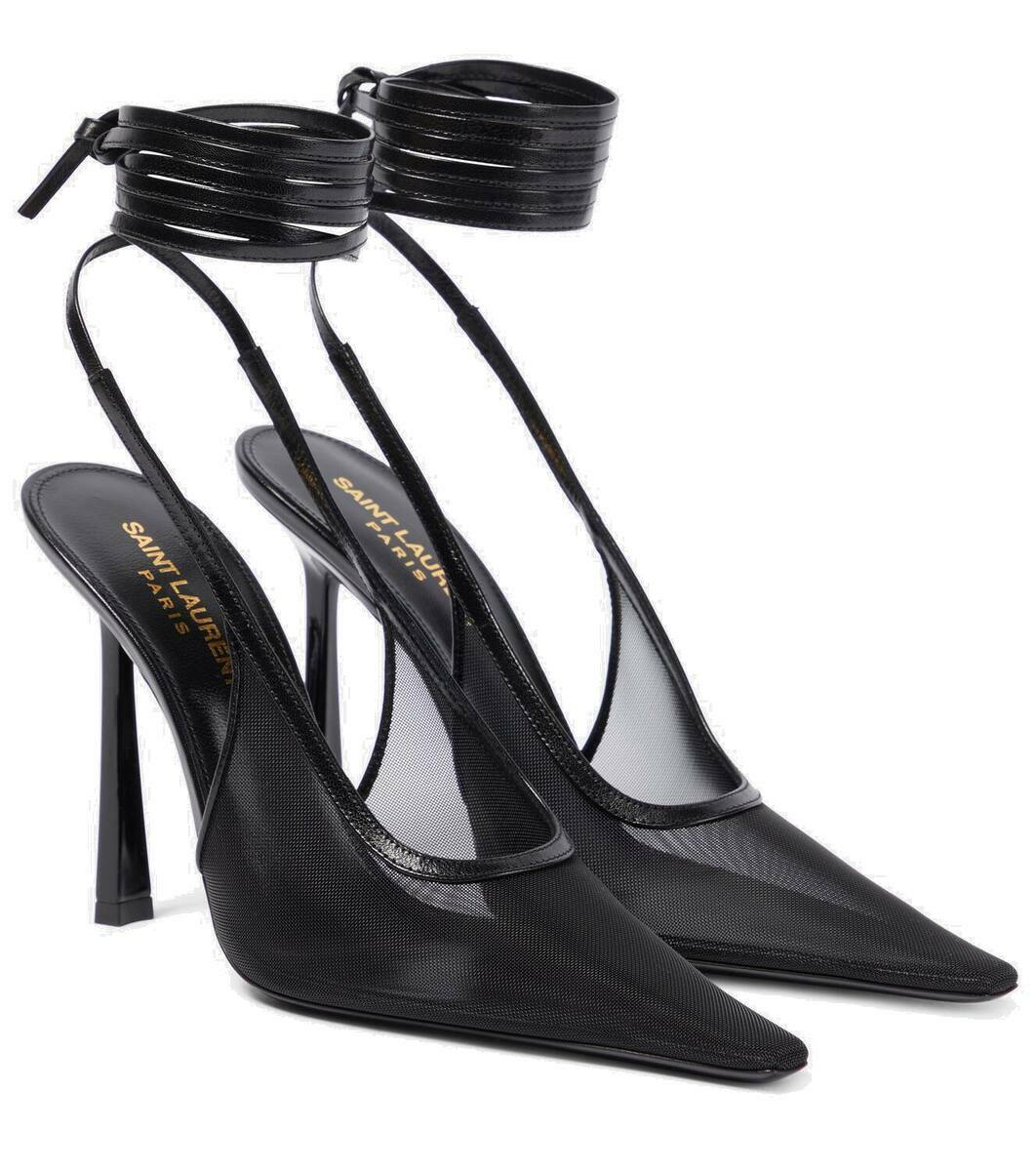 Saint Laurent Oxalis mesh slingback pumps Saint Laurent