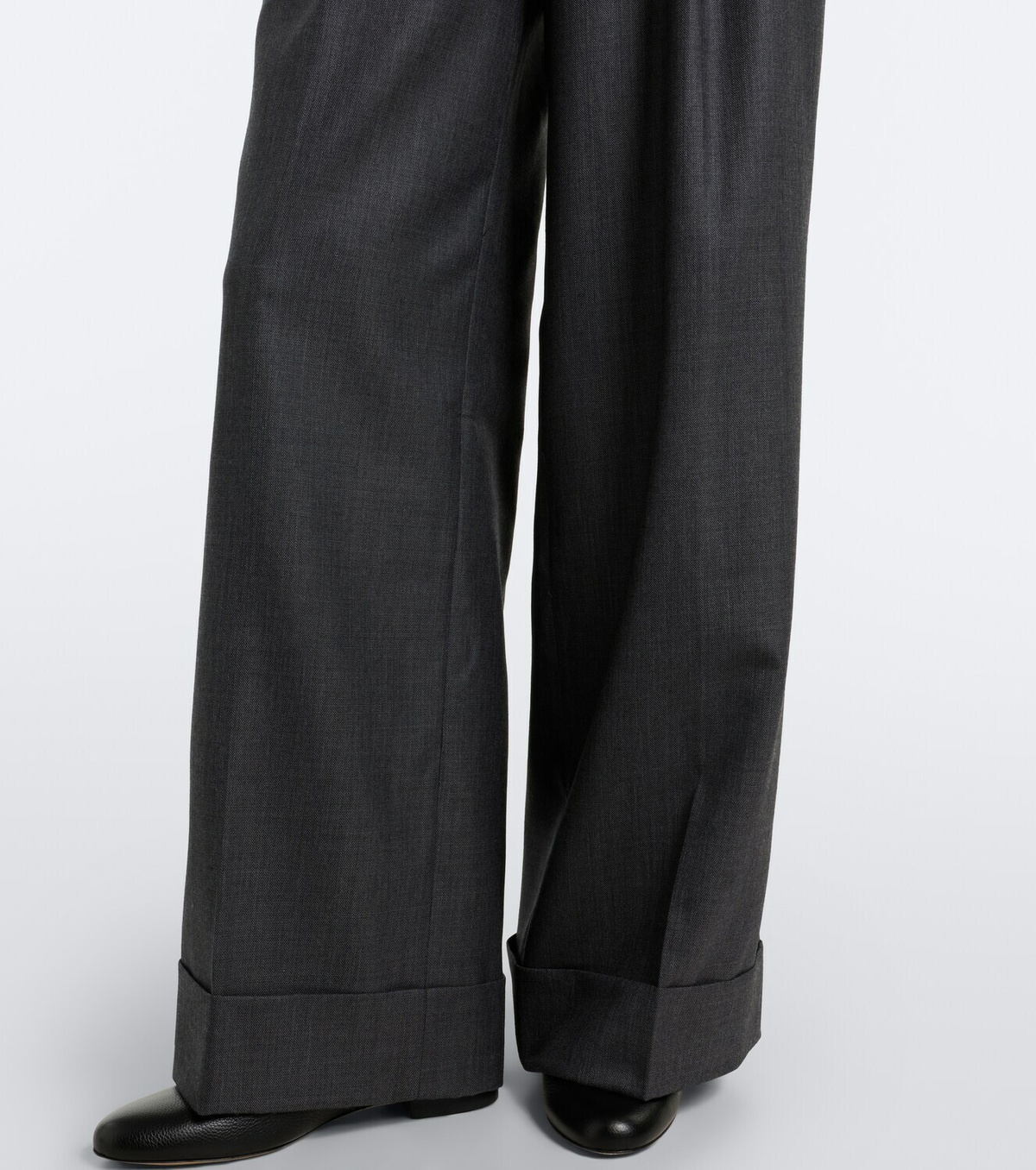 Junya Watanabe Pleated wool wide-leg pants