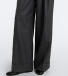 Junya Watanabe Pleated wool wide-leg pants