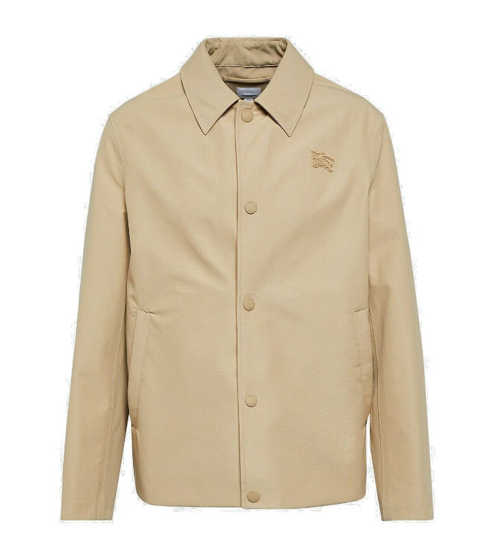 Photo: Burberry Equestrian Knight cotton-blend jacket