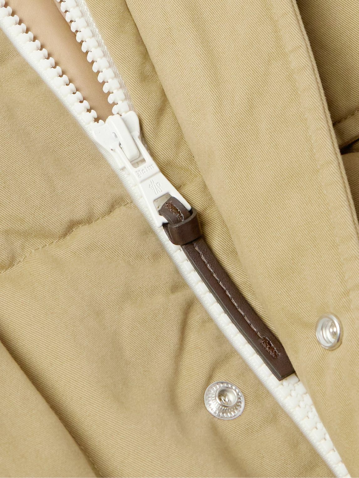 Moncler Genius - Palm Angels Quilted Cotton-Gabardine Down Jacket - Brown