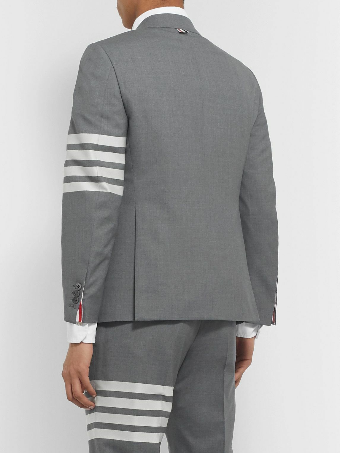 Thom Browne - Grey Slim-Fit Striped Wool Suit Jacket - Gray