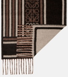 Loewe Anagram wool and cashmere jacquard scarf
