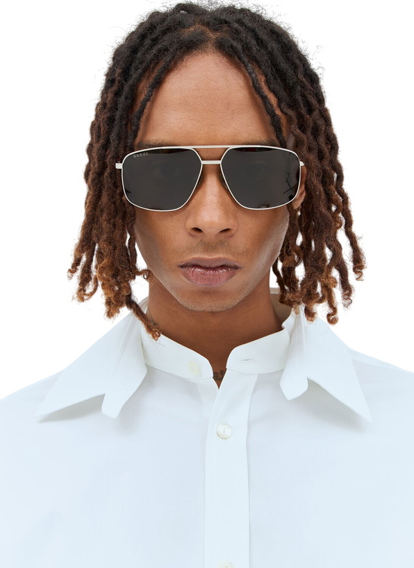 Photo: Gucci Navigator Frame Sunglasses