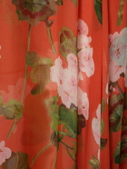 OSCAR DE LA RENTA - Silk Chiffon Printed Plunge Midi Dress