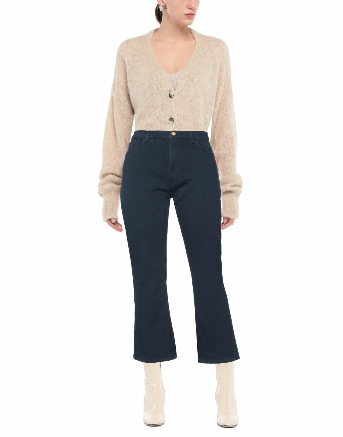 Manila Grace Womens Jeans Midnight in Blue