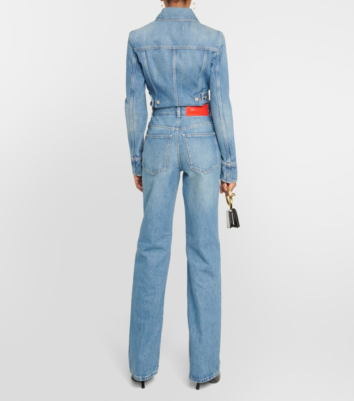 【Ferragamo】 High-riseストレートパンツ Ferragamo High-rise straight jeans Salvatore Ferragamo