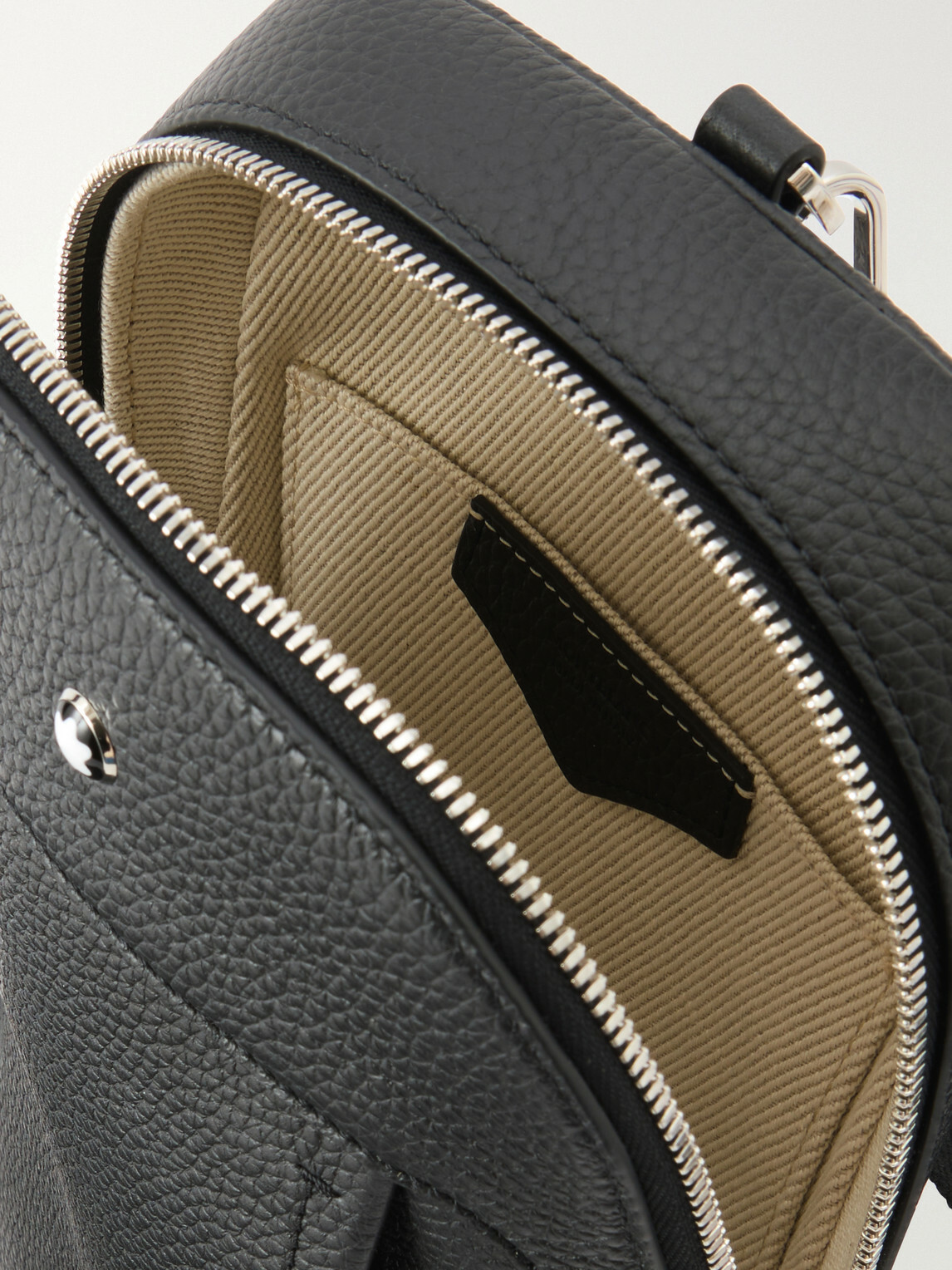 Montblanc - Companion Logo-Appliquéd Full-Grain Leather Messenger Bag