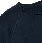 Schiesser - Oskar Loopback Cotton-Blend Jersey Sweatshirt - Navy