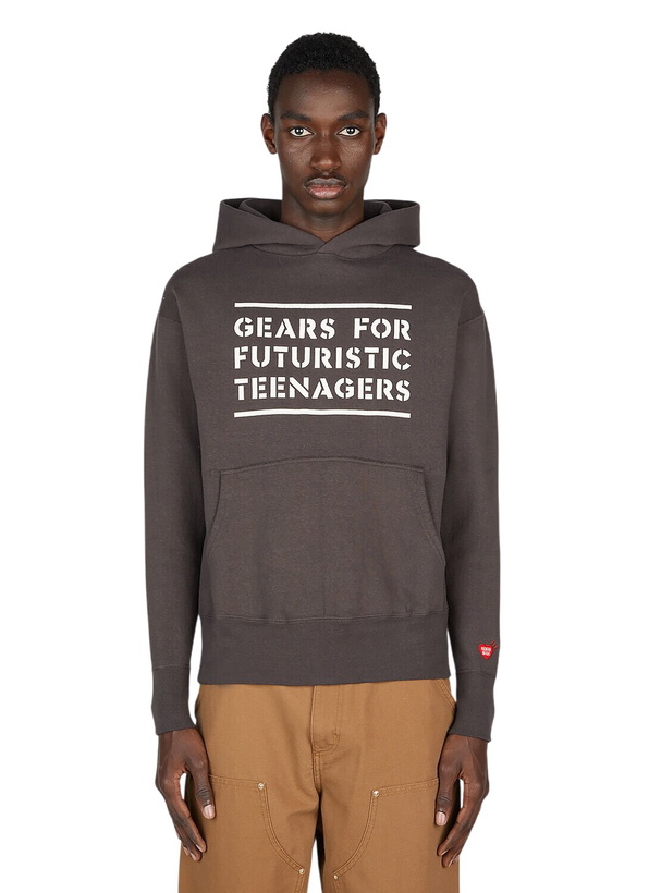 Photo: Human Made Text Print Hooded Sweatshirt