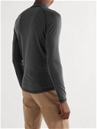 Orlebar Brown - Downtown Capsule Bray Adventure Slim-Fit Stretch-Jersey Half-Zip T-Shirt - Gray