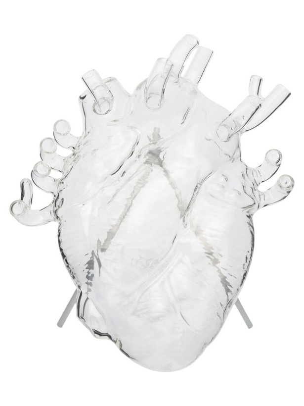 Photo: Seletti Clear Love In Bloom Heart Vase