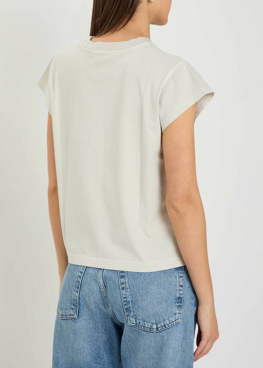Agolde Bryce Cotton T-shirt Off White