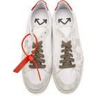 Off-White White and Red Low 2.0 Sneakers