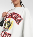 Balenciaga College logo cotton sweatshirt