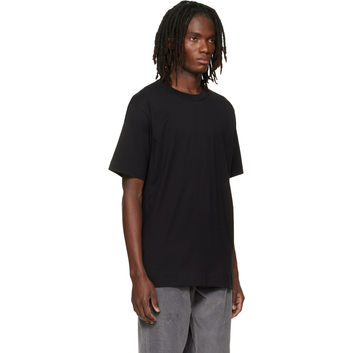 Dries Van Noten Black Regular Fit Cotton T-shirt