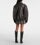 Blazé Milano Charlie leather bomber jacket
