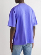 Sorry In Advance - Printed Cotton-Jersey T-Shirt - Purple