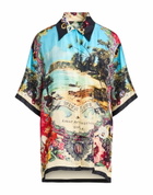 Camilla Womens Shirt Sky in Blue