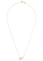 Aliita Unicornio 9kt Gold Necklace - White - One Size