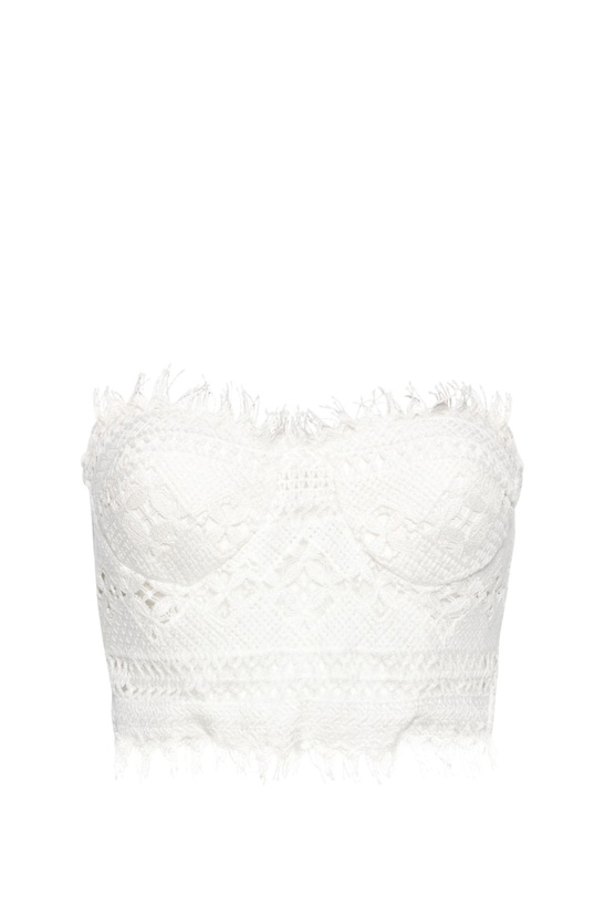 Photo: Ermanno Scervino White Macramé Lace Sleeveless Top