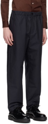 Jil Sander Navy Four-Pocket Trousers