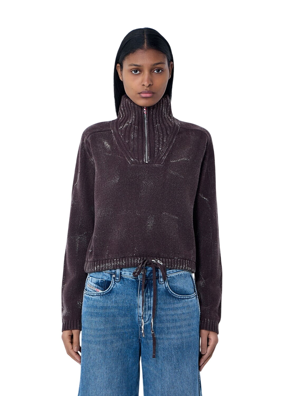 DIESELレディース F-Resyスウェットシャツ Diesel Black F-Resy Sweatshirt Diesel