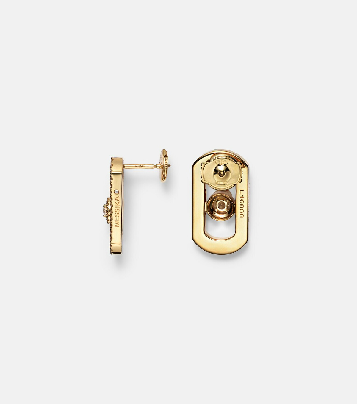 Messika So Move 18kt gold earrings with diamonds