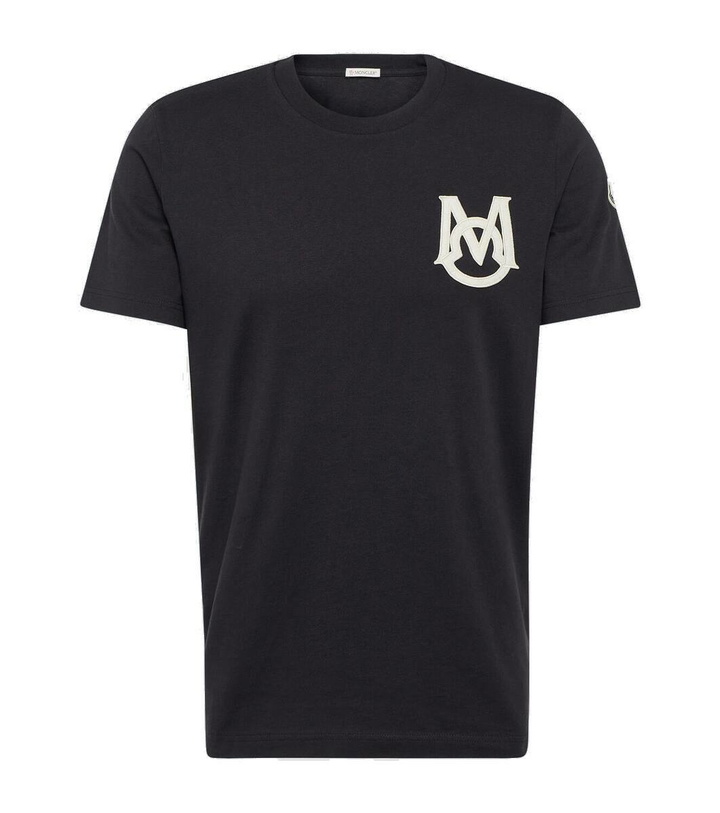 Photo: Moncler Logo cotton jersey T-shirt