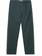Orlebar Brown - Sonoran Straight-Leg Cotton and Linen-Blend Trousers - Black