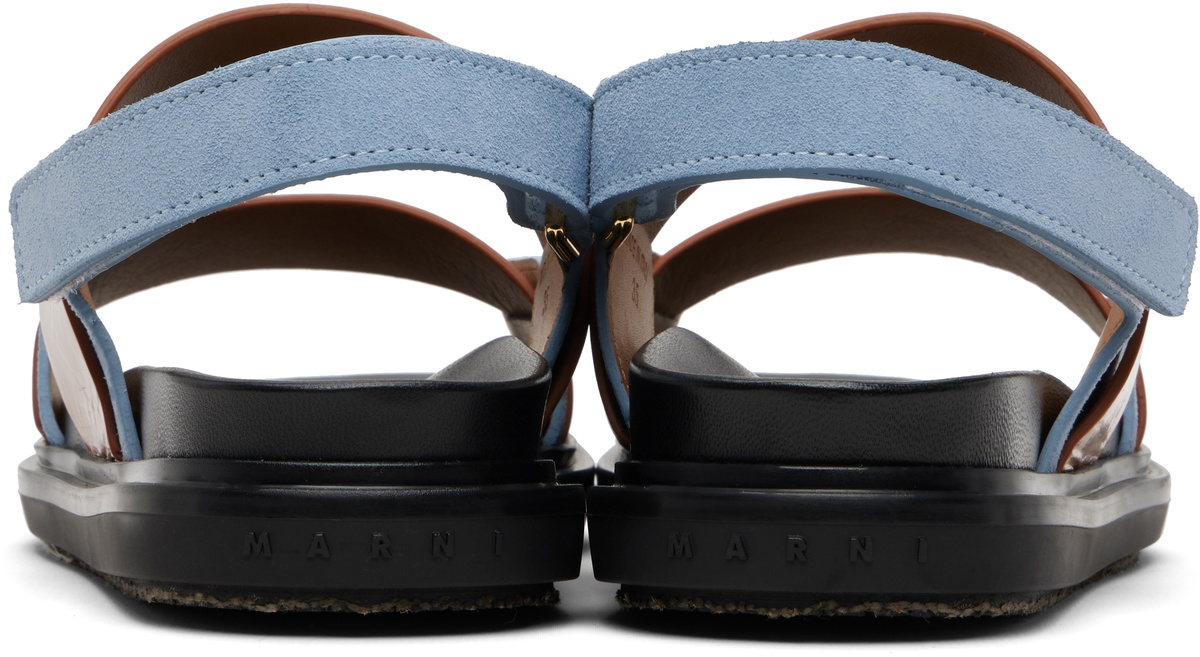 Marni Tan & Blue Fussbett Sandals