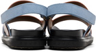 Marni Tan & Blue Fussbett Sandals