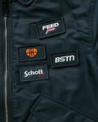Schott Nyc X Bstn 210100 Rs Jacket Blue Bomber Jackets