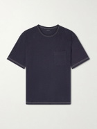 LEMAIRE - Cotton and Linen-Blend Jersey T-Shirt - Blue