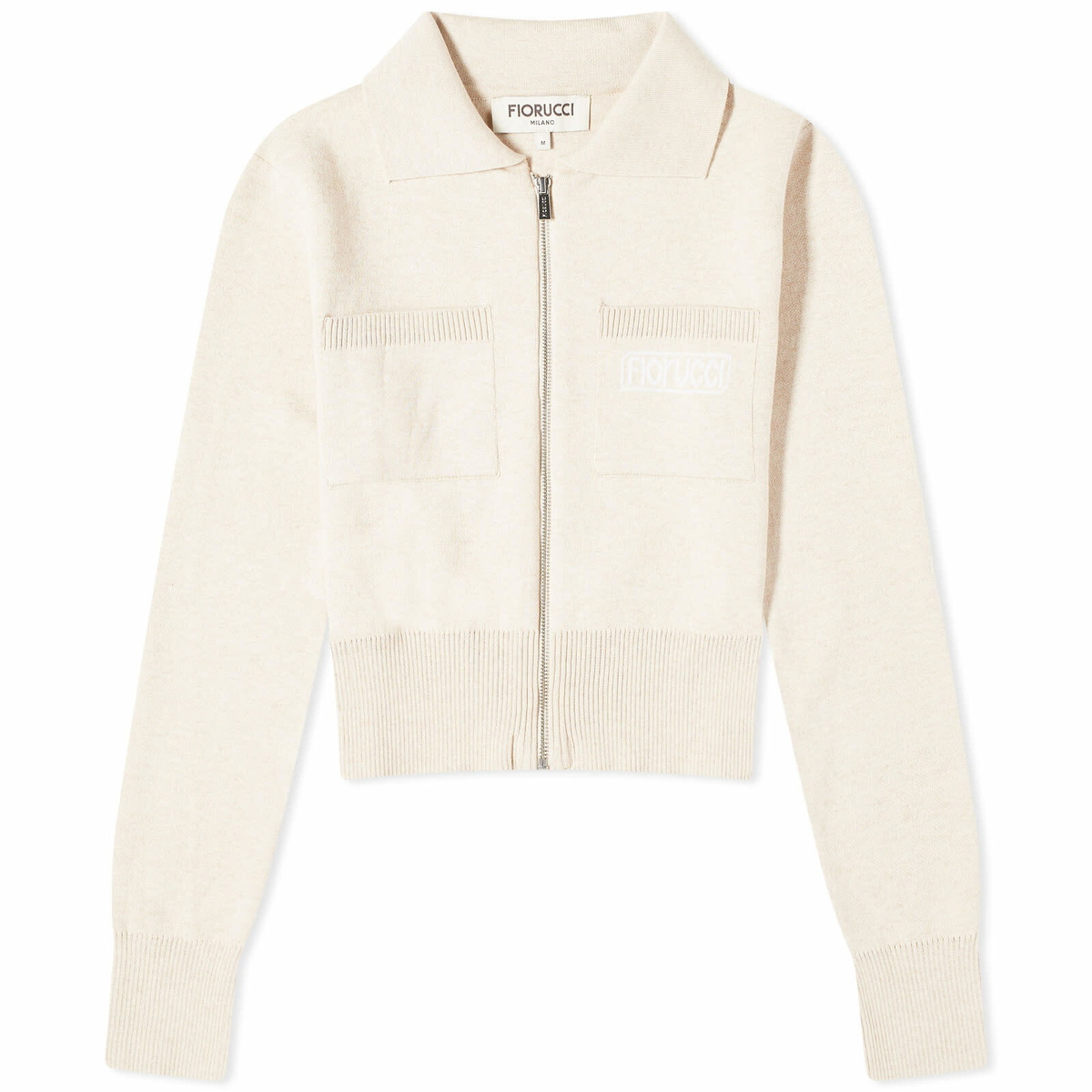 Fiorucci Women's Angolo Knit Zipped Cardigan in Brown