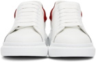 Alexander McQueen White & Red Oversized Sneakers