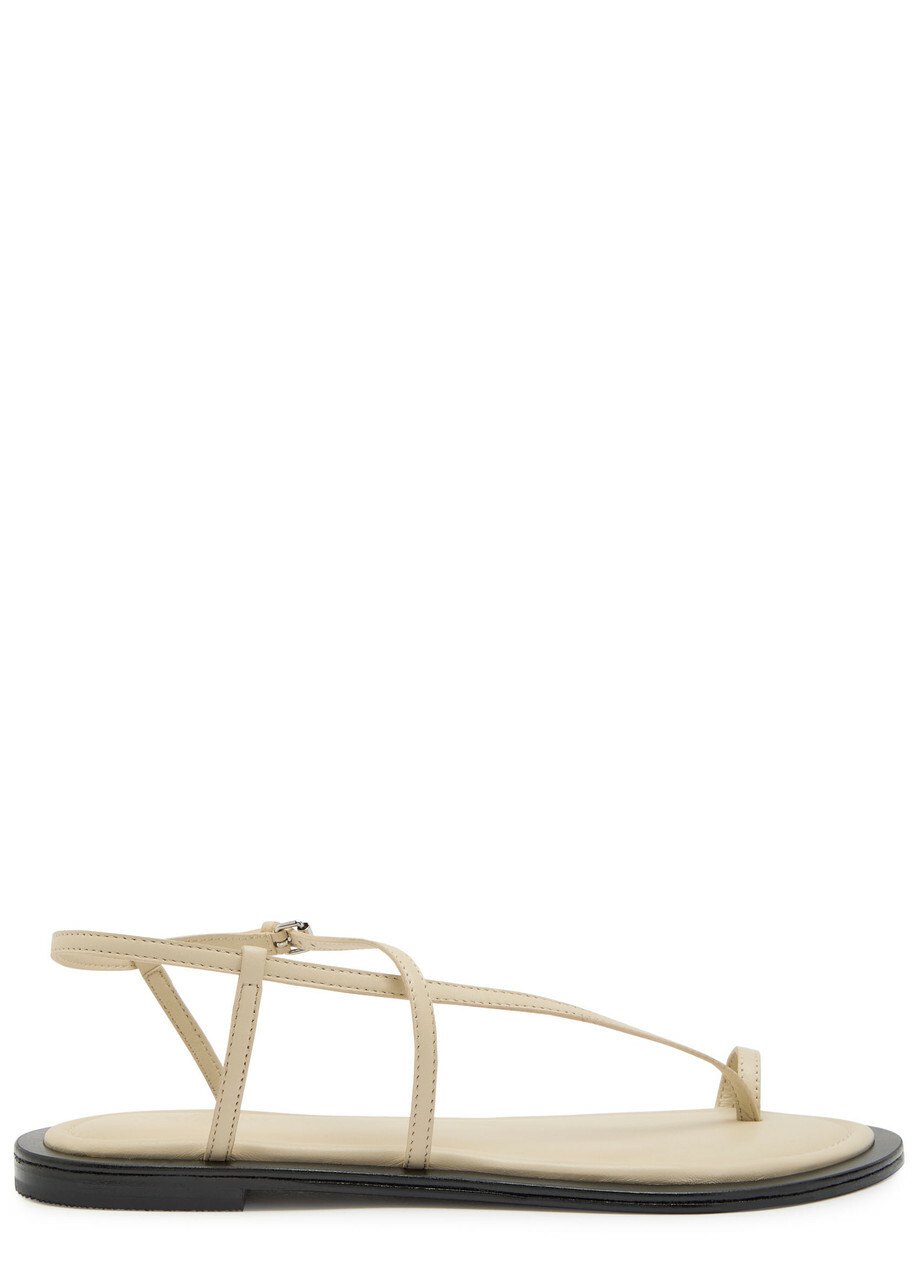 A.emery Reef Leather Sandals White
