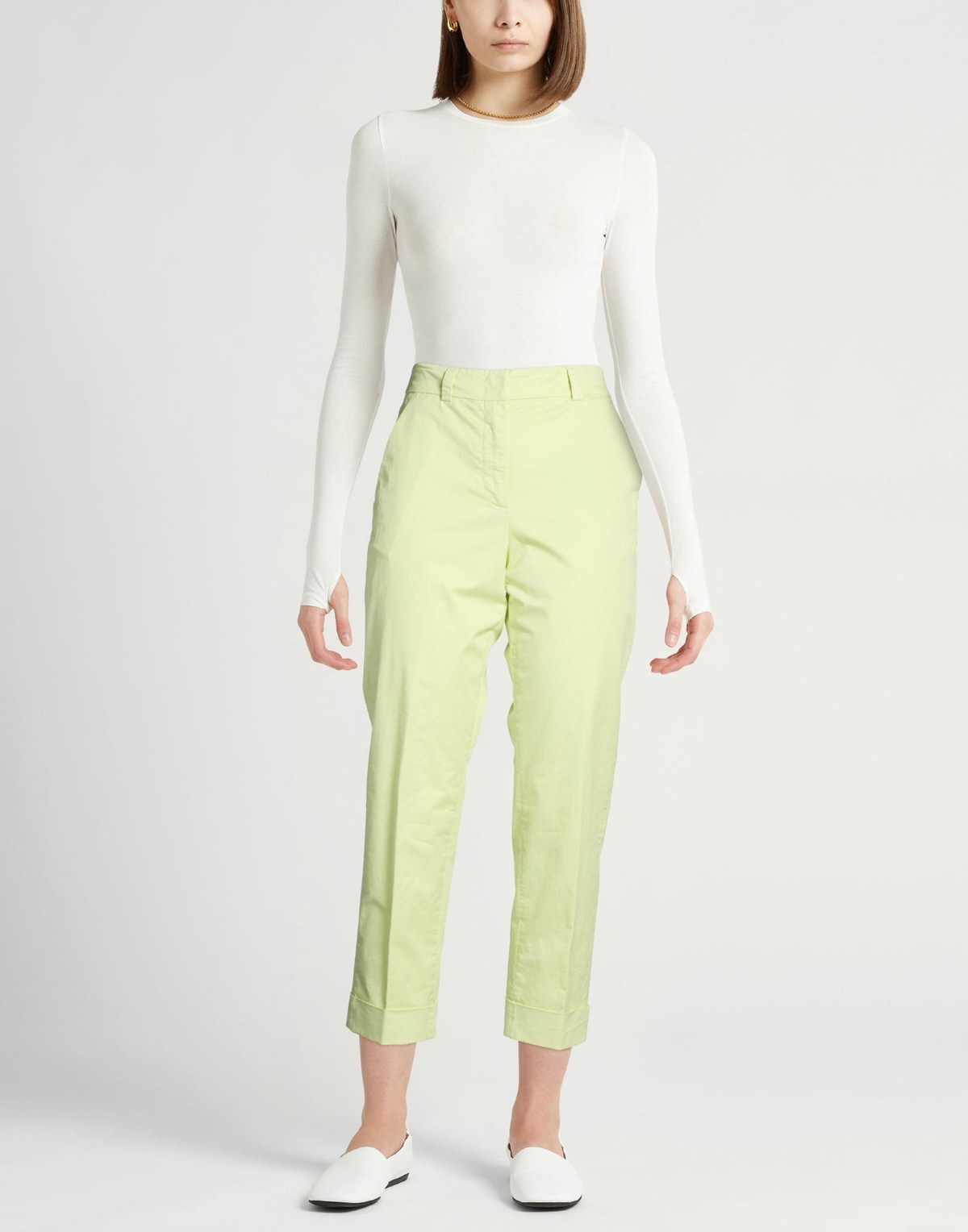 Peserico Womens Pants Lime in Green