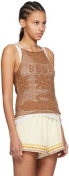 Bode Brown Mansfield Tank Top
