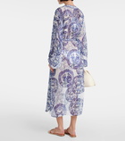 Camilla Printed silk kaftan