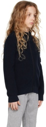 Stone Island Junior Kids Navy Zip Sweater