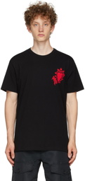 Alexander McQueen Black Painted Heart T-Shirt