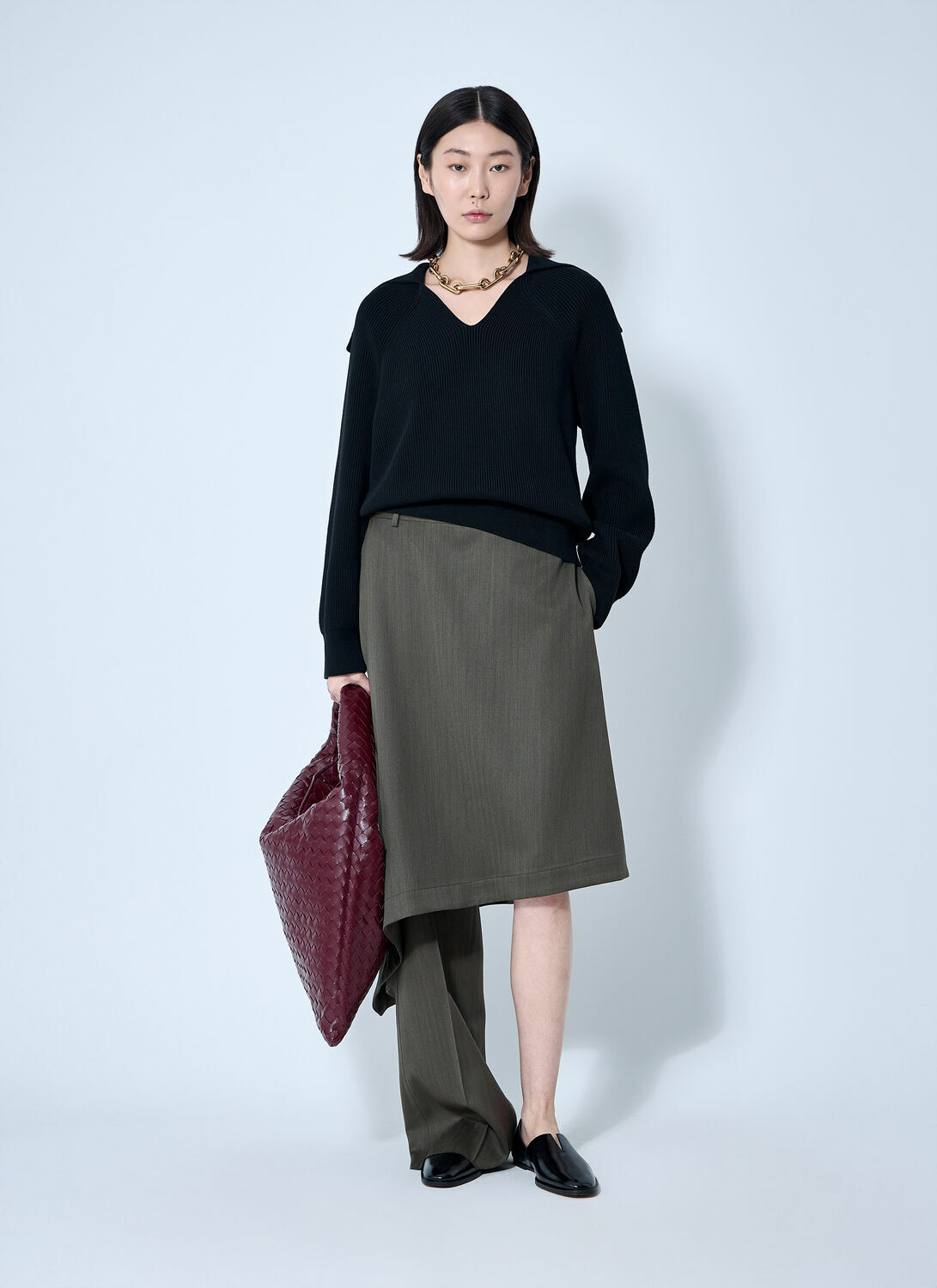 Bottega Veneta Ribbed Cotton Sweater