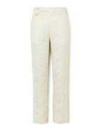 J. Mueser - Waverly Slim-Fit Straight-Leg Linen Suit Trousers - Neutrals